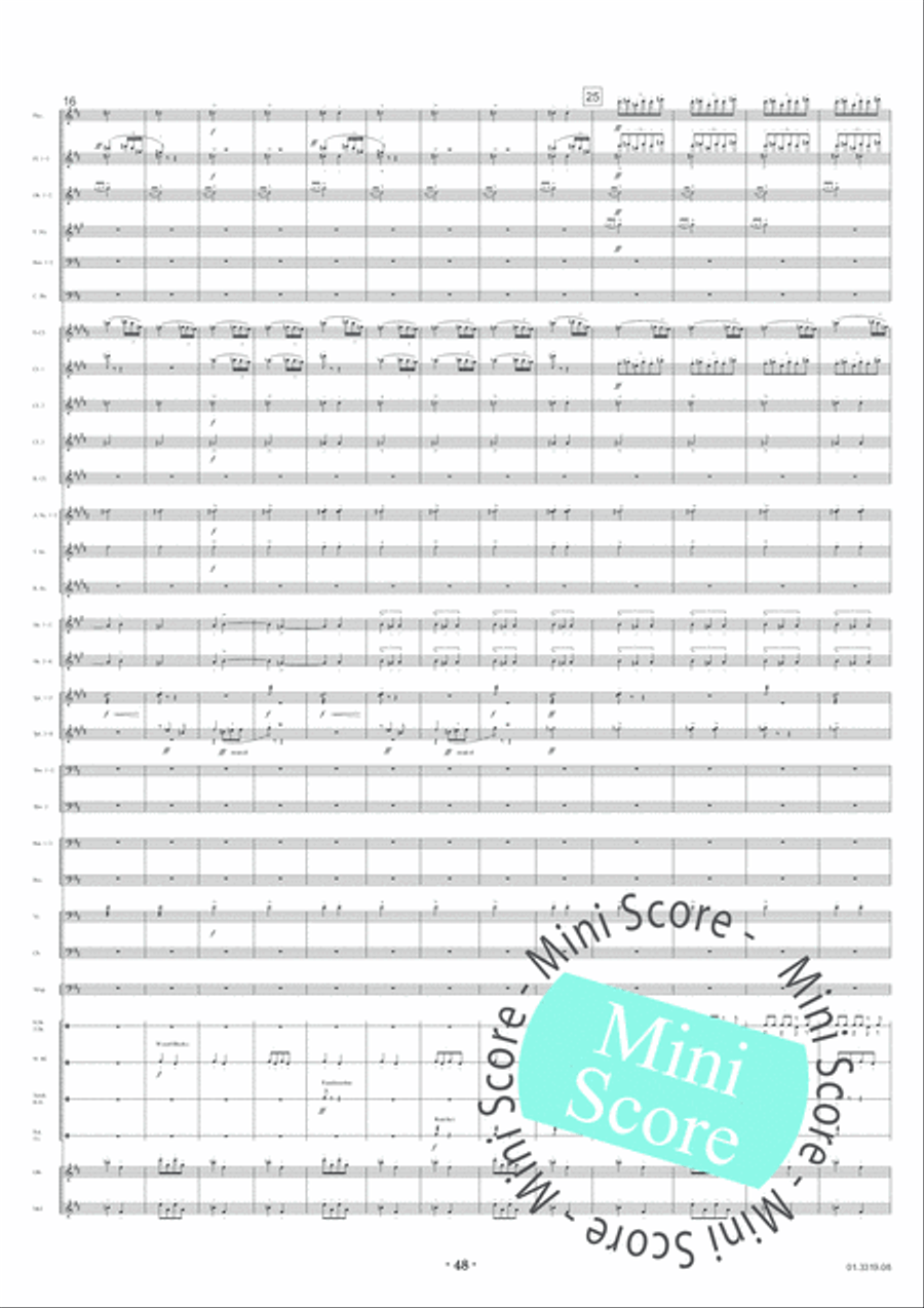 Feste Romane Concert Band scores gallery preview page 52