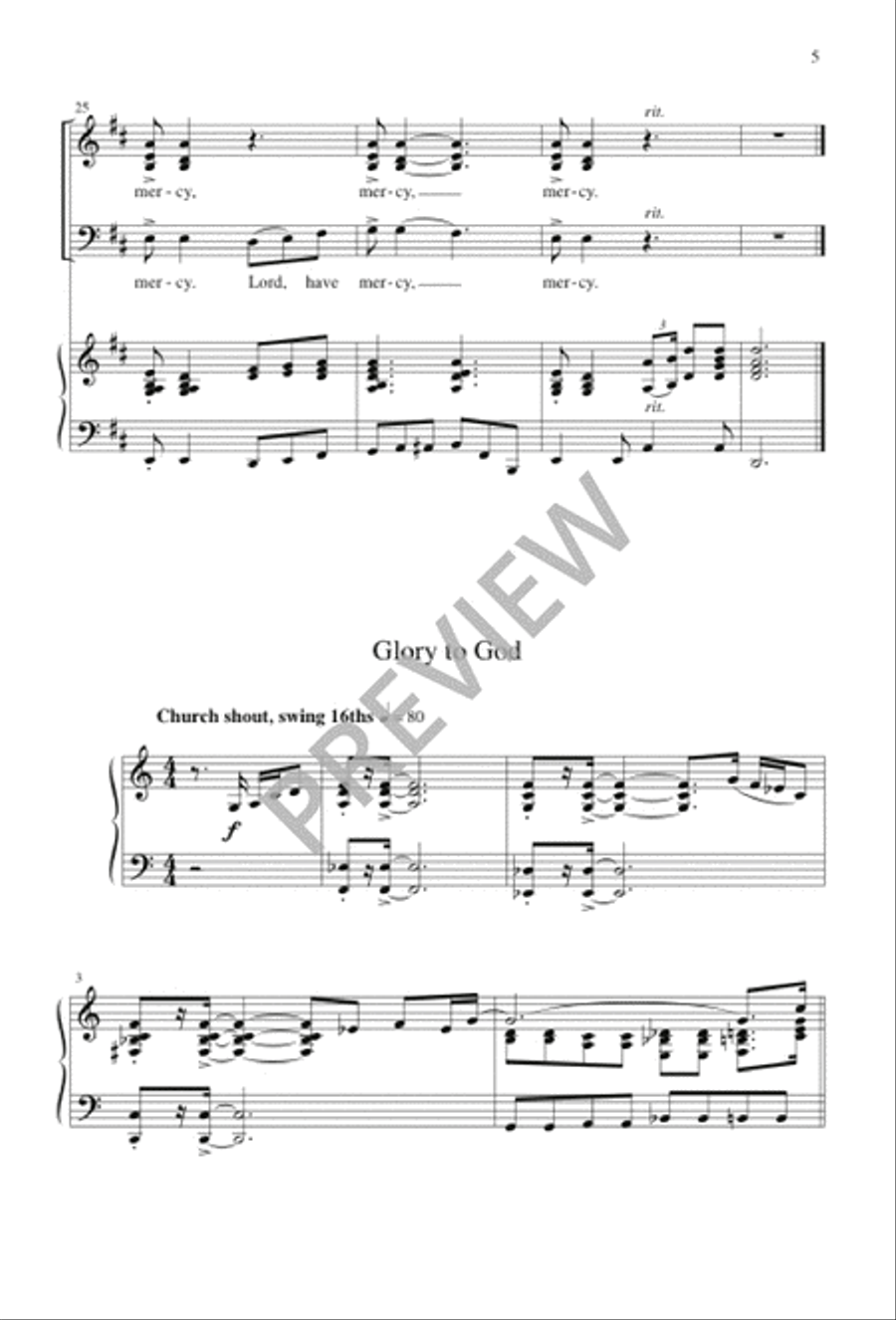 The Sound of My People - Choral / Accompaniment Edition 4-Part scores gallery preview page 6