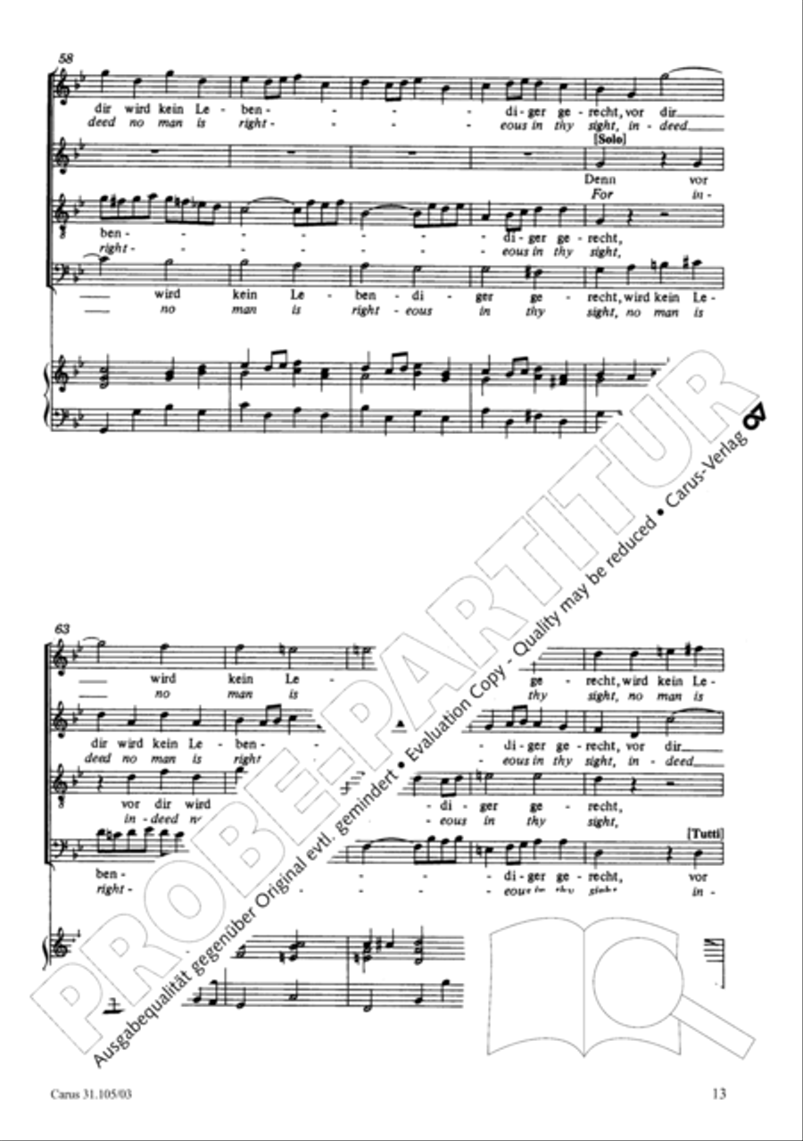 Lord, be not too quick to judge thy servant 4-Part scores gallery preview page 14