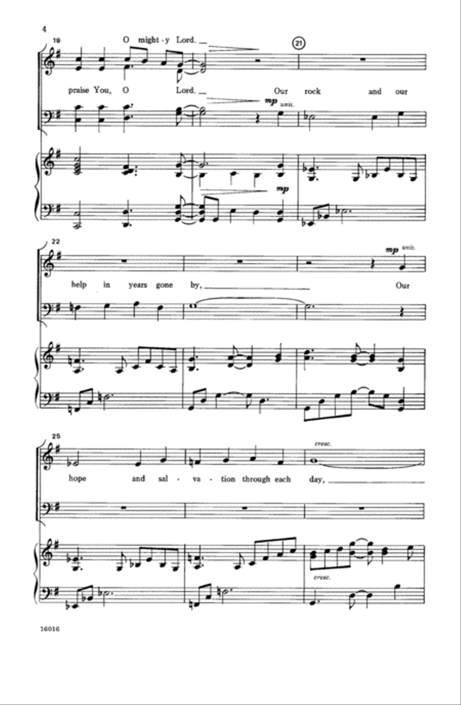 We Gather Together 4-Part scores gallery preview page 4