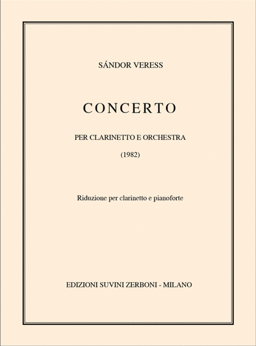 Concerto per Clarinetto Clarinet Solo scores gallery preview page 1