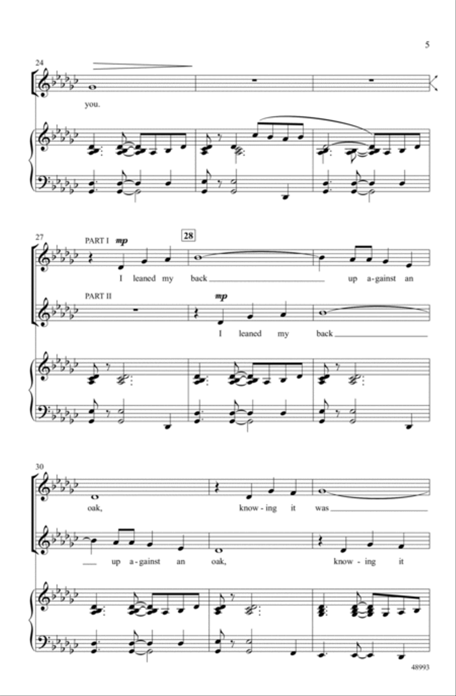 The Water Is Wide Choir scores gallery preview page 3