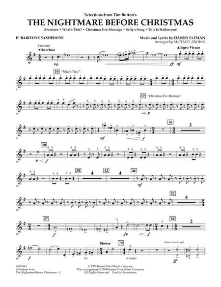 Selections from The Nightmare Before Christmas - Eb Baritone Saxophone