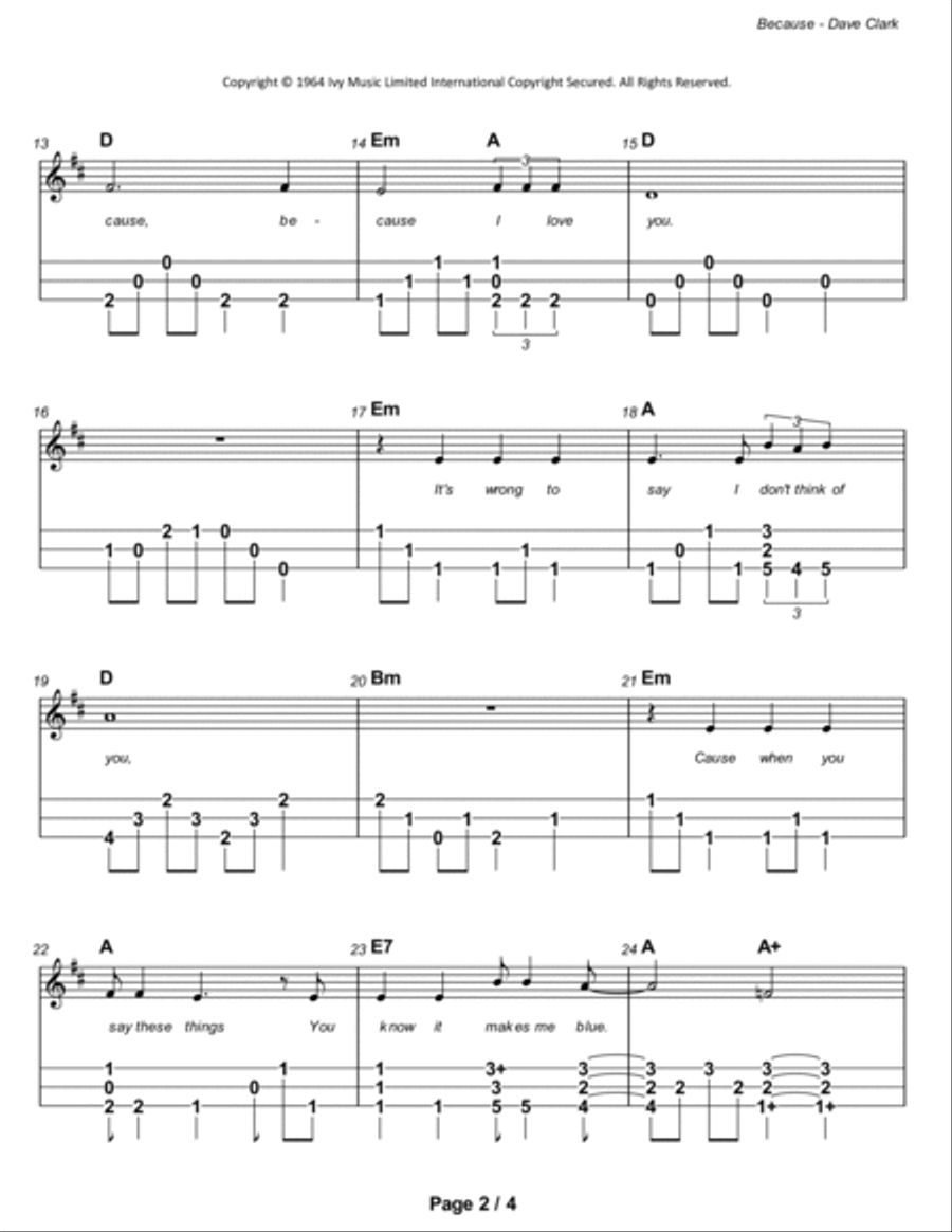 Because Dulcimer scores gallery preview page 3