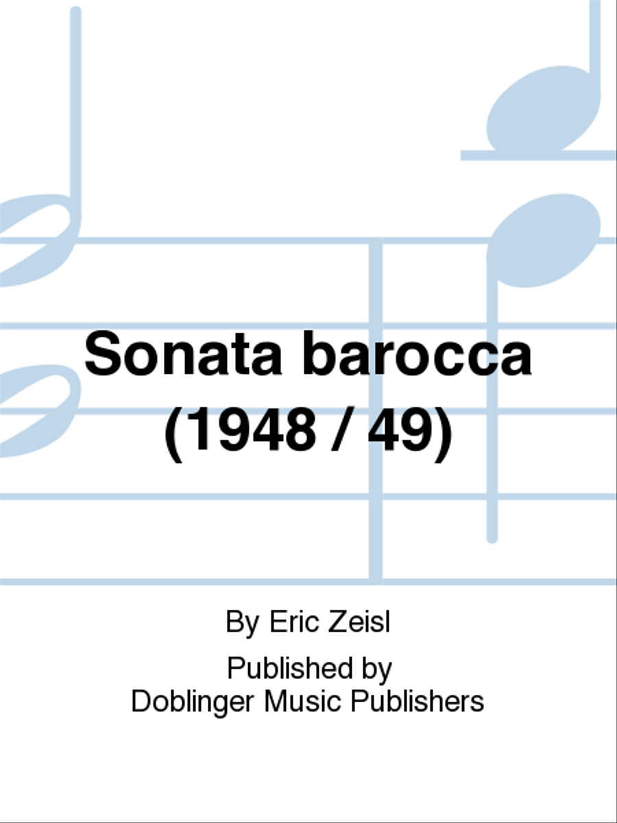 Sonata barocca (1948 / 49) Piano Solo scores gallery preview page 1