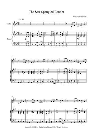 The Star Spangled Banner - John Stafford Smith (Violin + Piano)