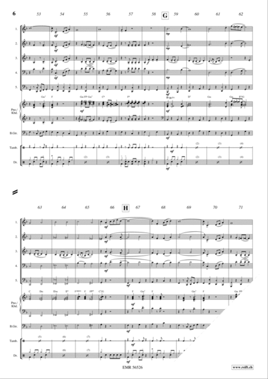 Charleston Medley Brass Quintet scores gallery preview page 6