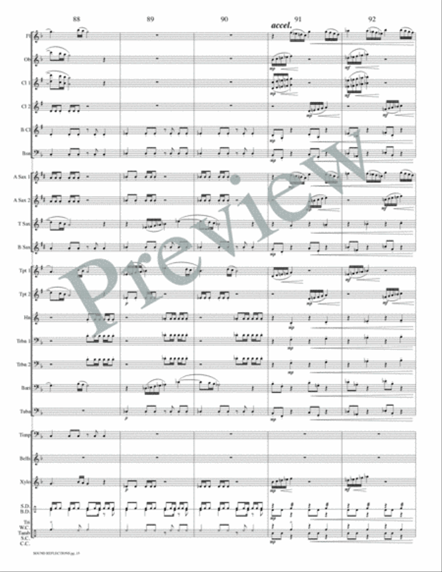 Sound Reflections Concert Band scores gallery preview page 18