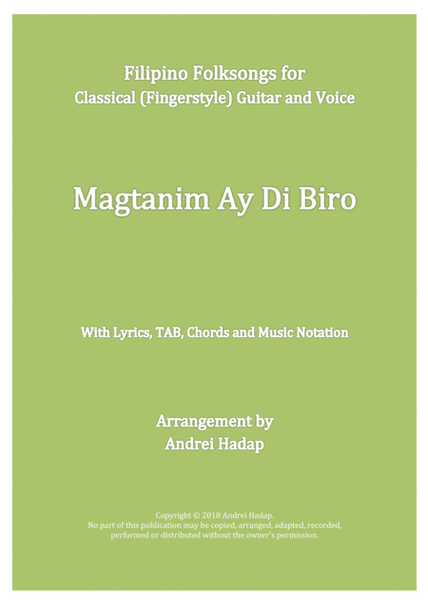 Magtanim Ay Di Biro (Fingerstyle Guitar with TAB)