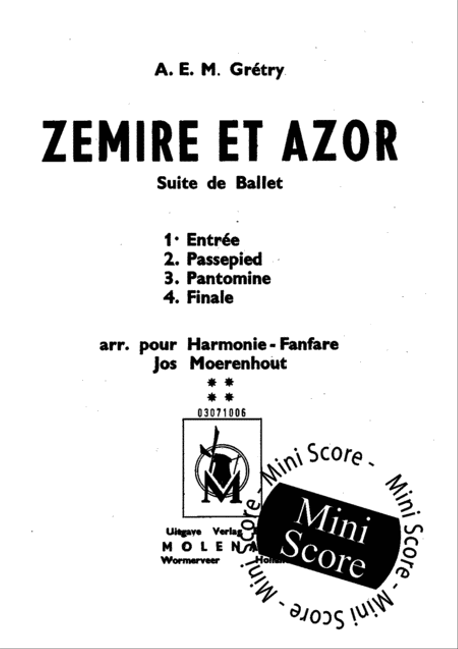 Zemire et Azor Concert Band scores gallery preview page 3