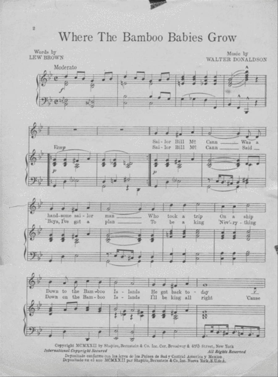 Where the Bamboo Babies Grow Voice scores gallery preview page 2