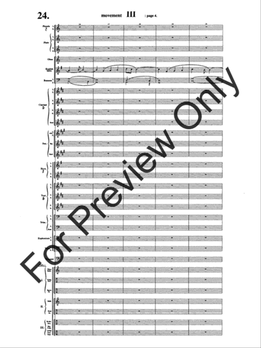 Symphony #1 In Memoriam Dresden 1945 Concert Band scores gallery preview page 28