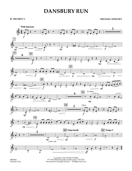Dansbury Run - Bb Trumpet 2