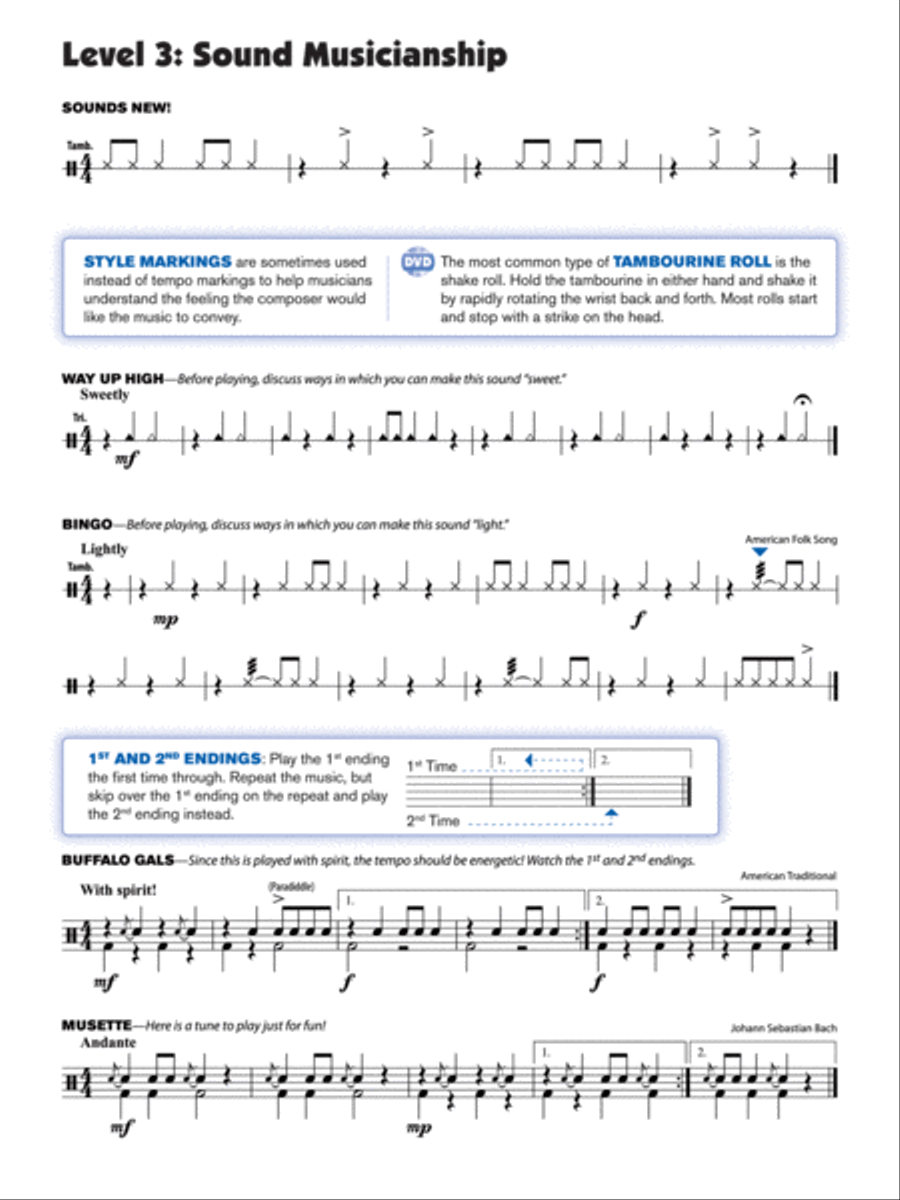 Sound Innovations for Concert Band, Book 1 Concert Band Methods scores gallery preview page 3