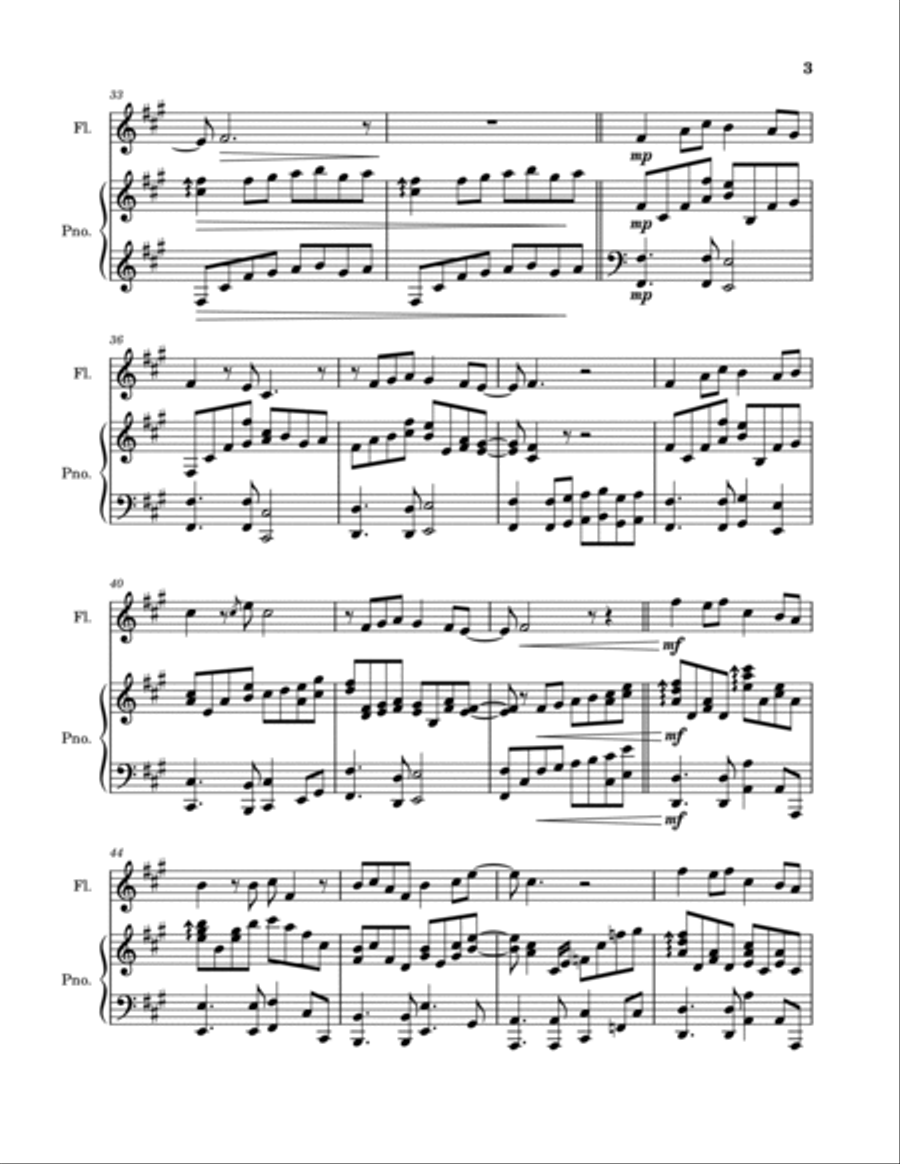 Chi Qing Zhong Flute Solo scores gallery preview page 3