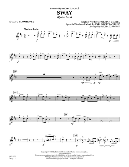 Sway (Quien Sera) - Eb Alto Saxophone 2