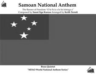 Book cover for Samoan National Anthem for Brass Quintet