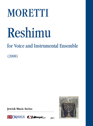 Book cover for Reshimu for Voice and Instrumental Ensemble (2008)