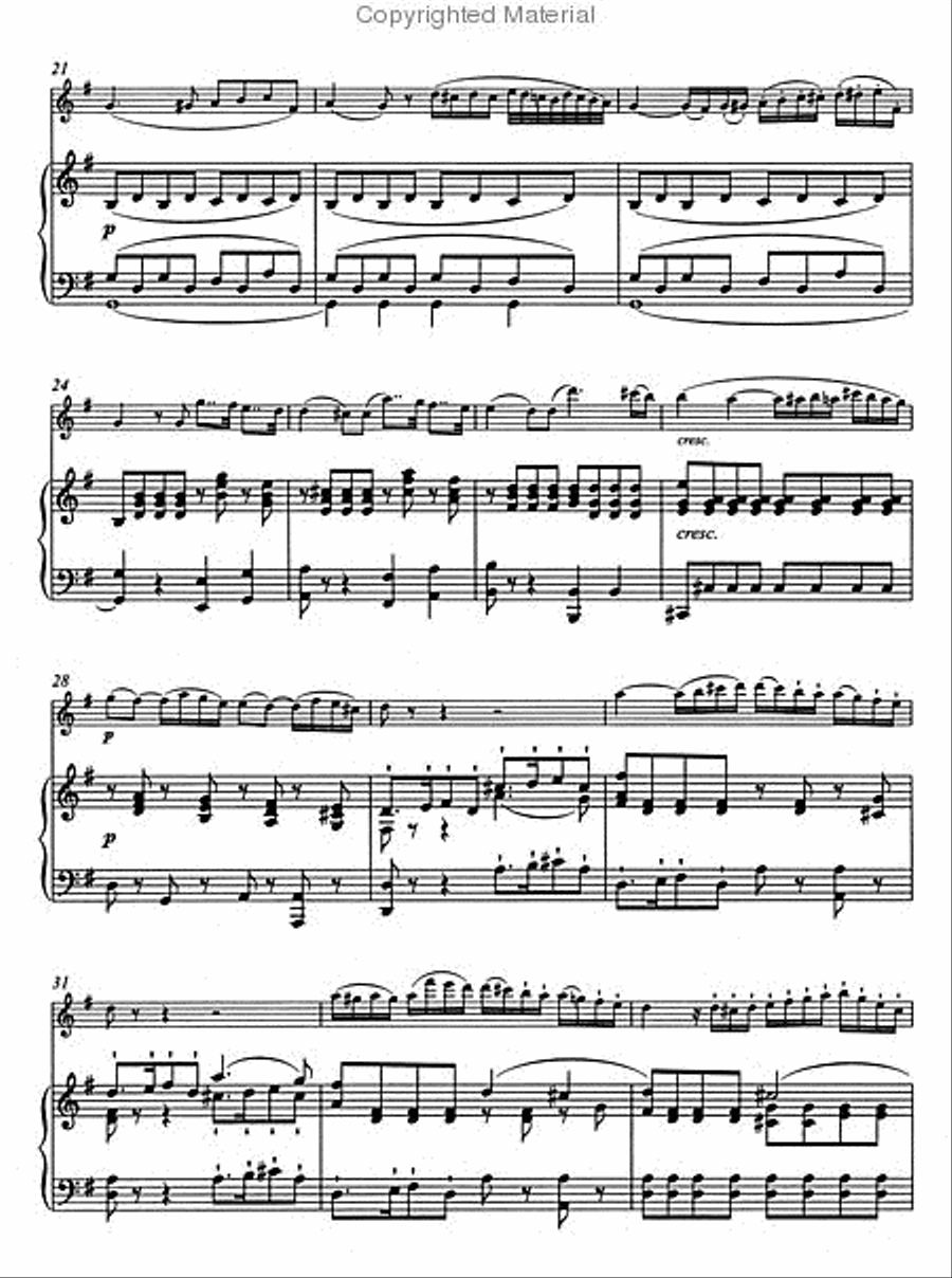 Romances in F major and G major for Violin and Orchestra, op. 50, 40 Piano scores gallery preview page 3