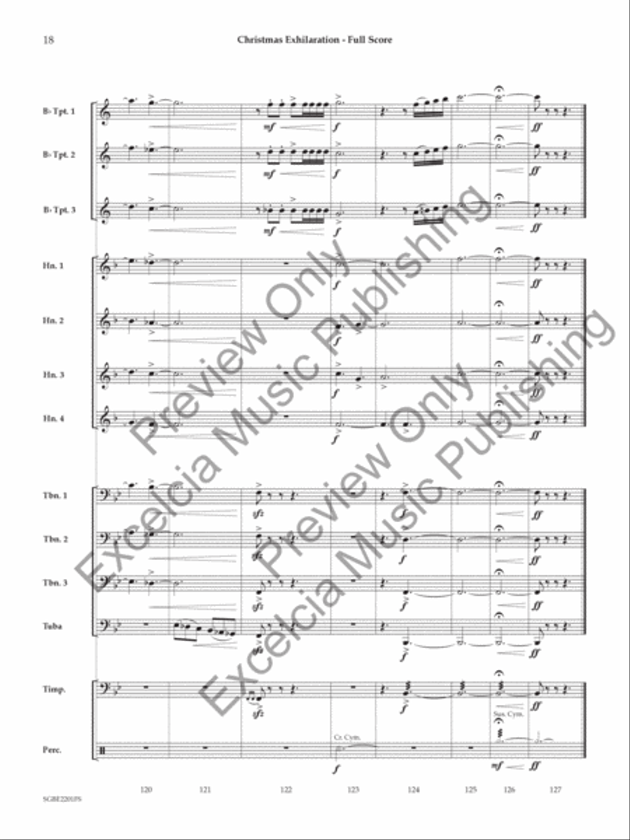 Christmas Exhilaration Small Ensemble scores gallery preview page 19