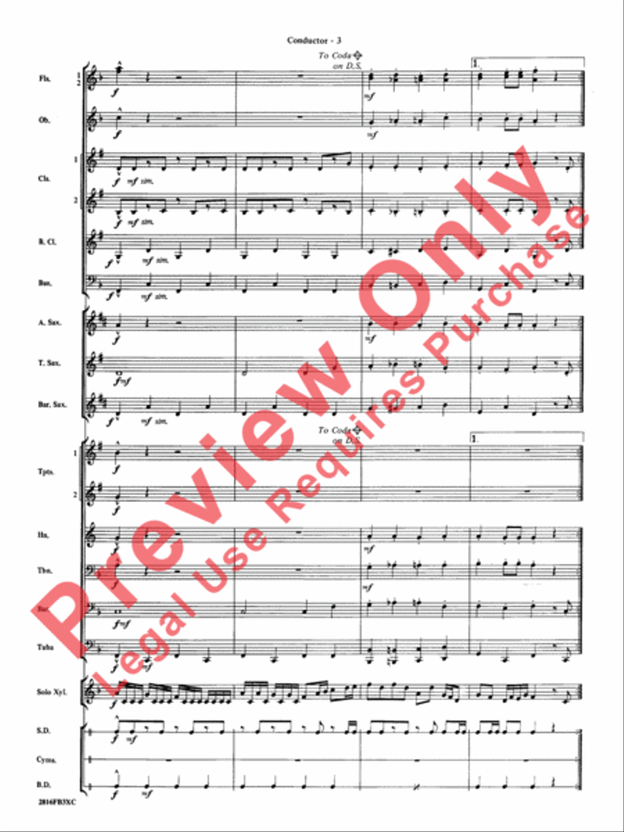 Fiddle-Faddle Concert Band scores gallery preview page 6