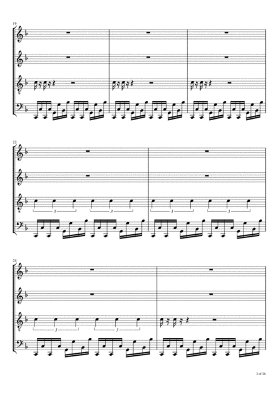 I Feel Love I Feel Love Woodwind Quartet scores gallery preview page 4