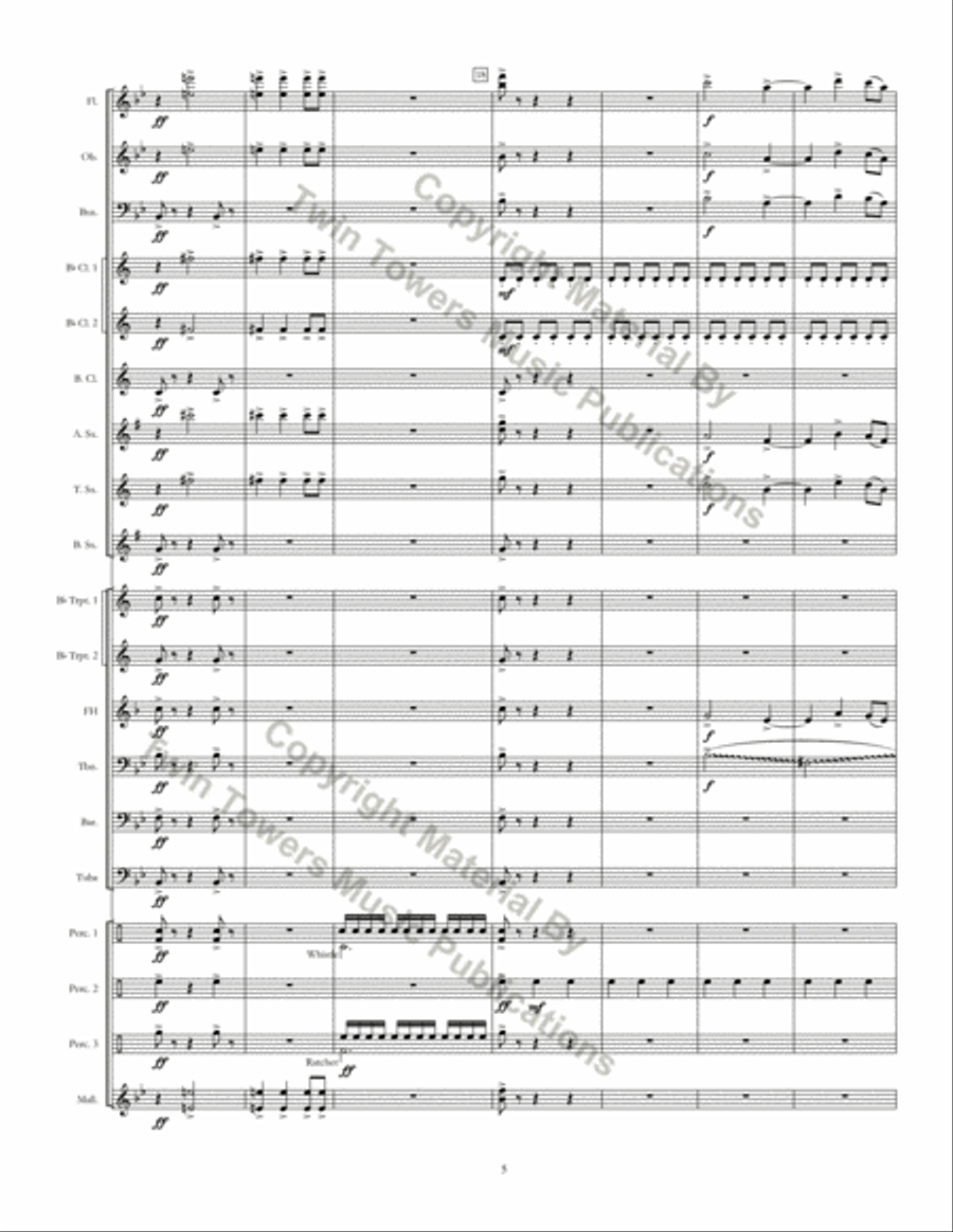 Running With Scissors Concert Band scores gallery preview page 6