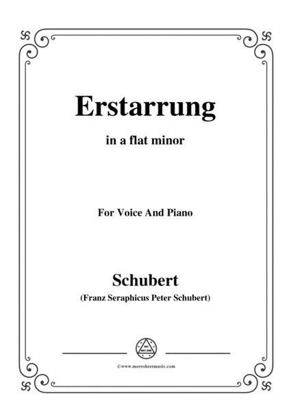Schubert-Erstarrung,from 'Winterreise',Op.89(D.911) No.4,in a flat minor,for Voice&Piano image number null