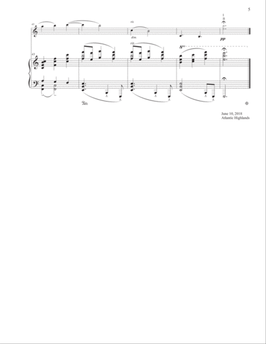 Four Sea Pictures for Violin and Piano Violin scores gallery preview page 6