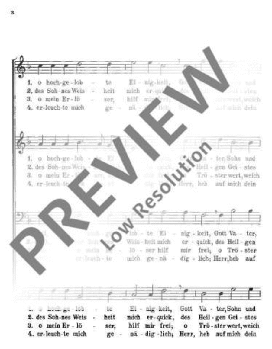 O heilige Dreifaltigkeit TTBB scores gallery preview page 3
