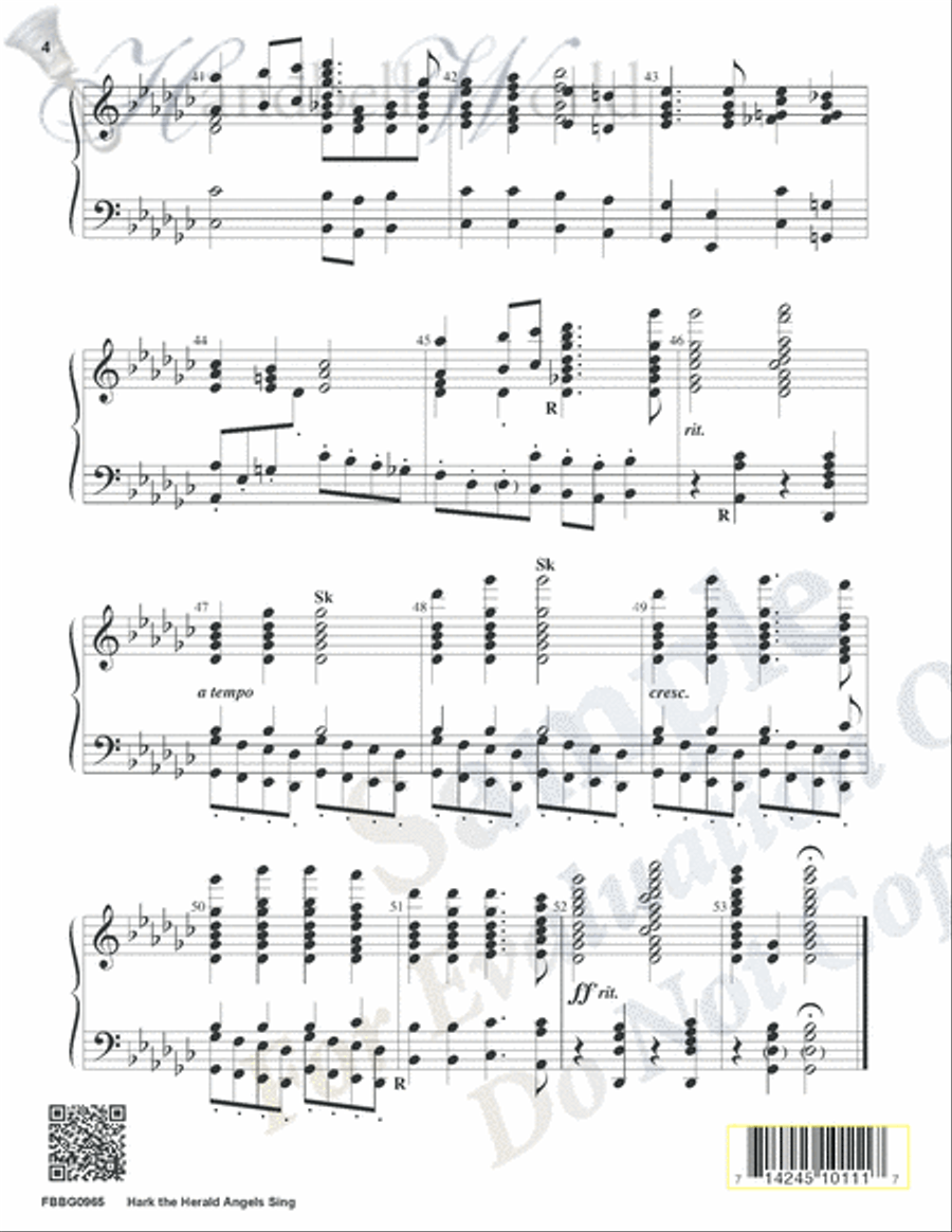 Hark the Herald Angels Sing 5-Octaves scores gallery preview page 3