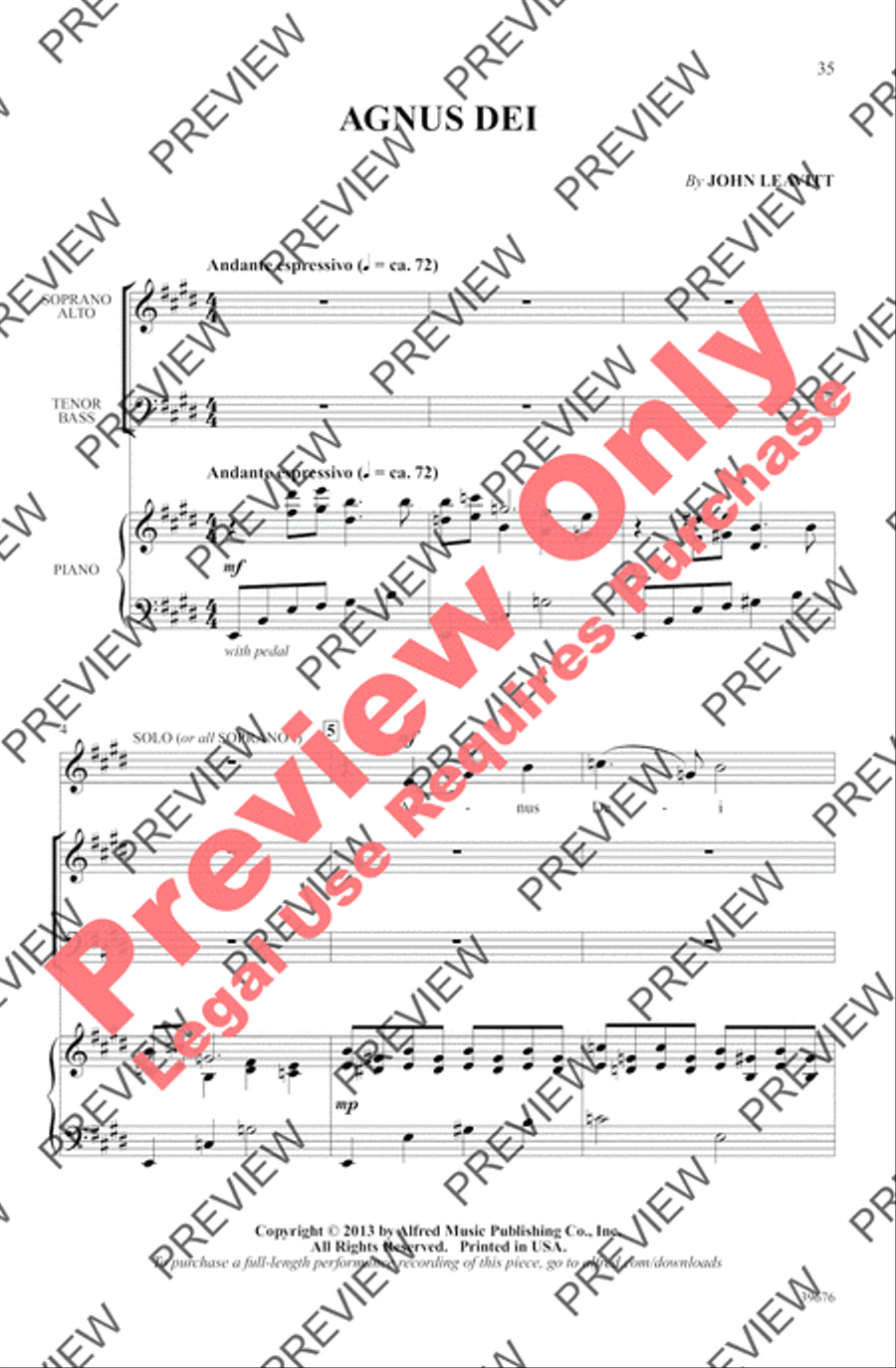 Missa Festiva Missa Festiva 4-Part scores gallery preview page 38