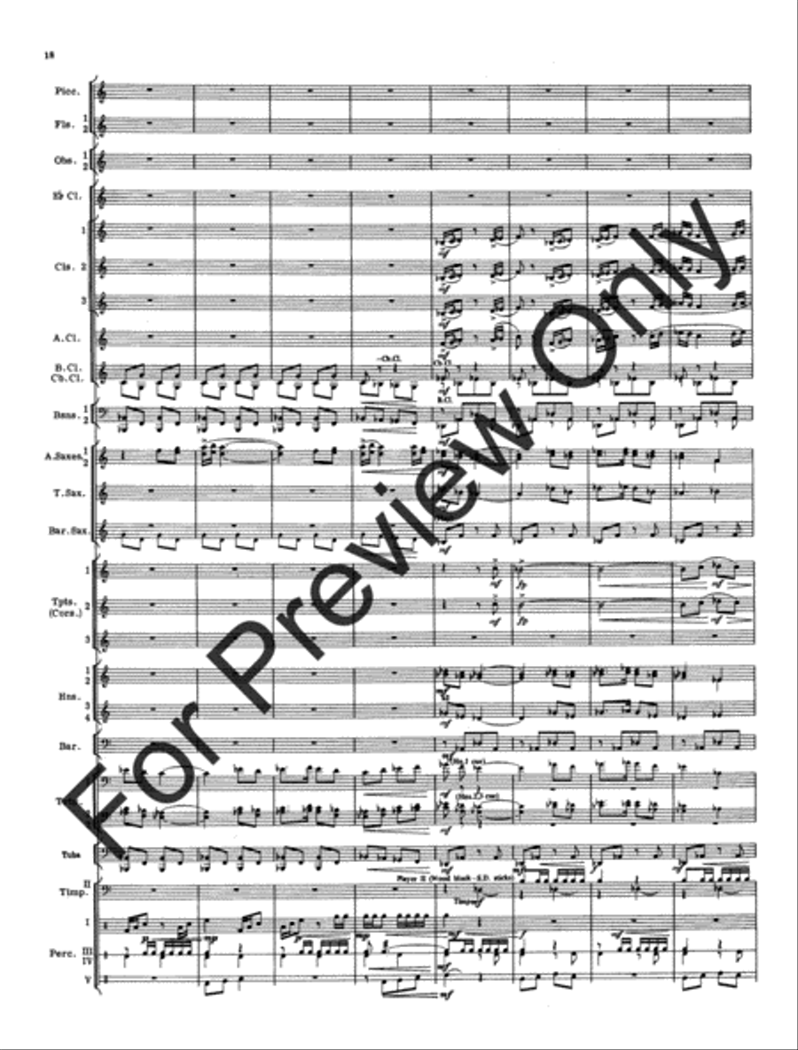Cantique and Festival (Score) Concert Band scores gallery preview page 21