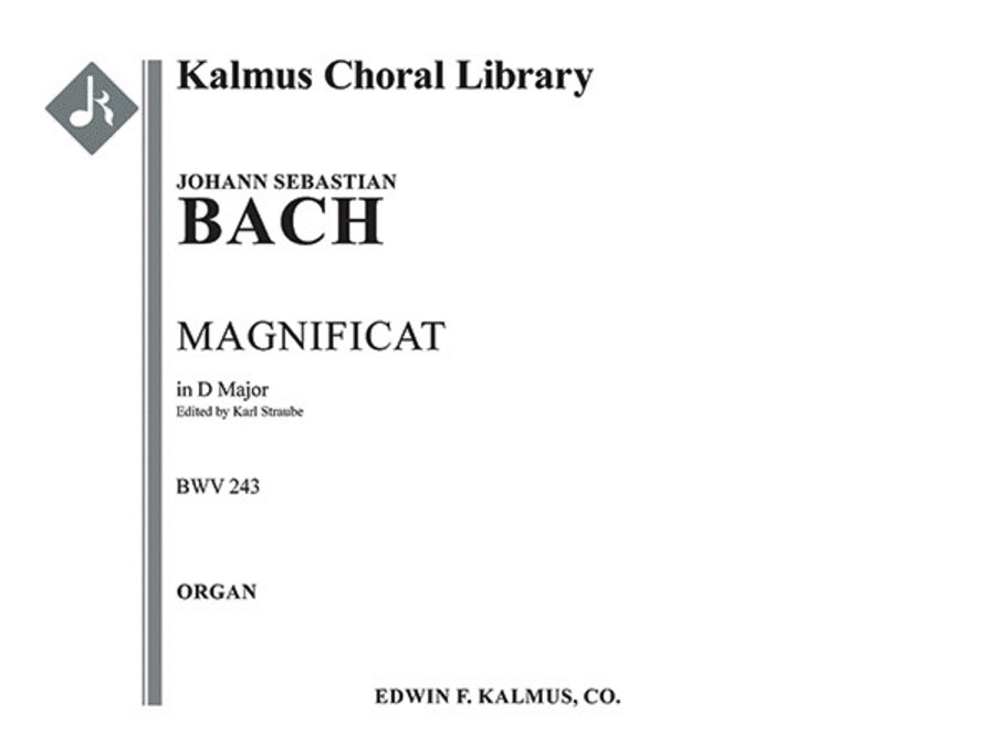 Magnificat in D, BWV 243 Magnificat in D, BWV 243 SSATB scores gallery preview page 1