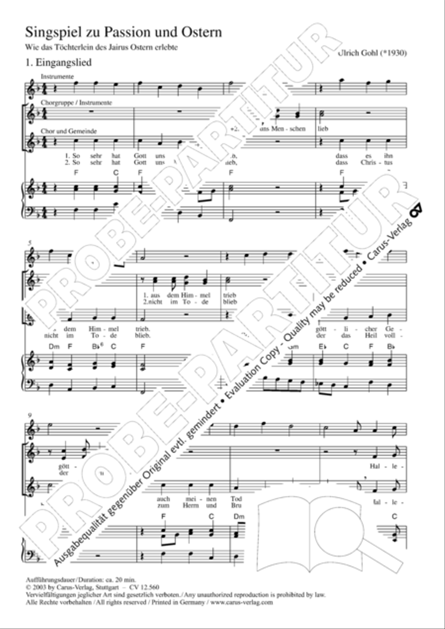 Das Tochterlein des Jairus Children's Choir scores gallery preview page 4