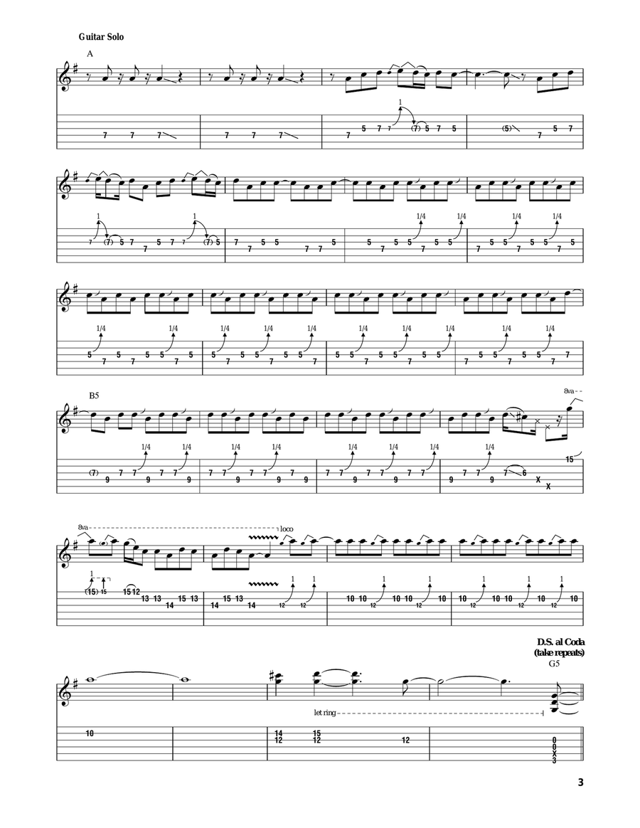 Let There Be Rock Acoustic Guitar scores gallery preview page 3