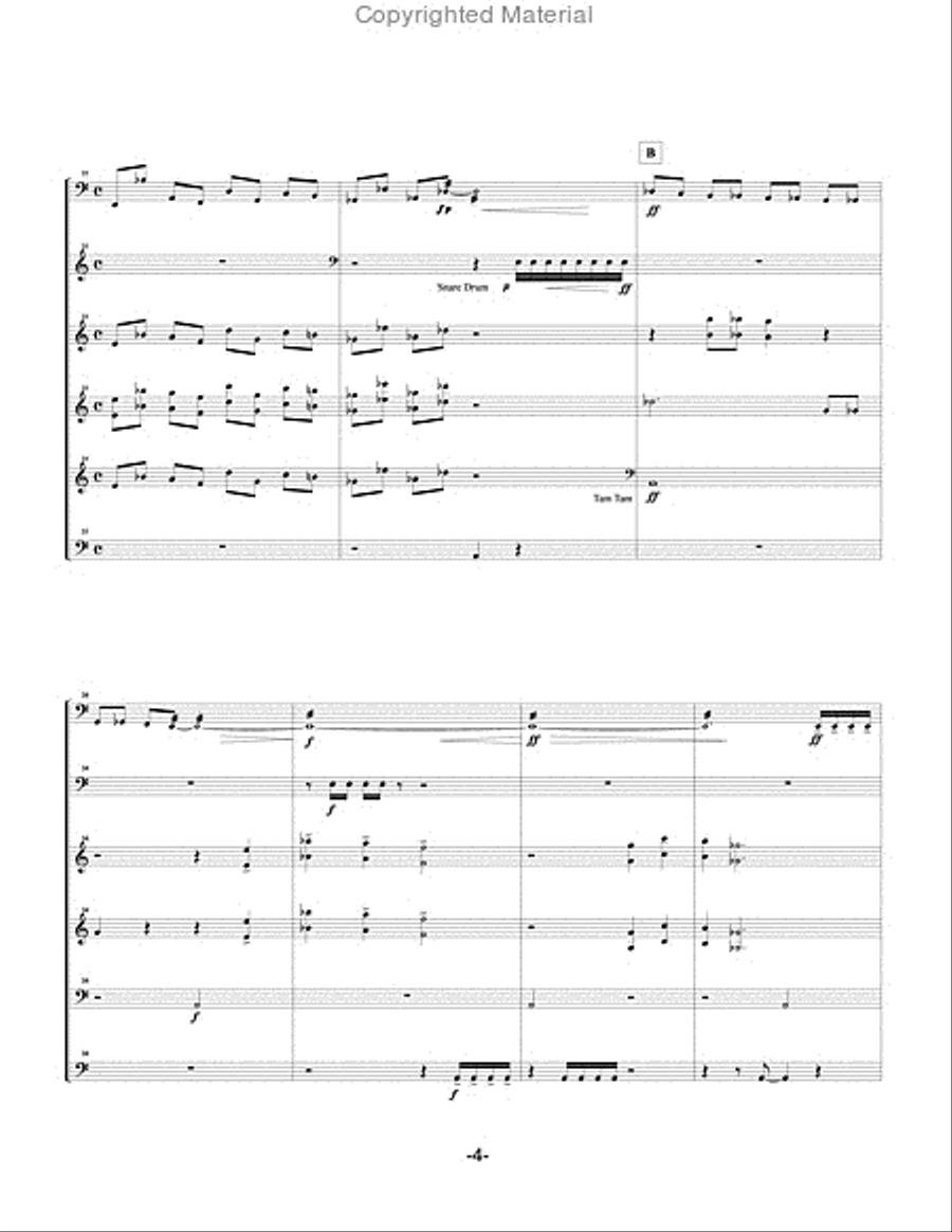 Recitative and Scherzo Percussion Ensemble scores gallery preview page 5