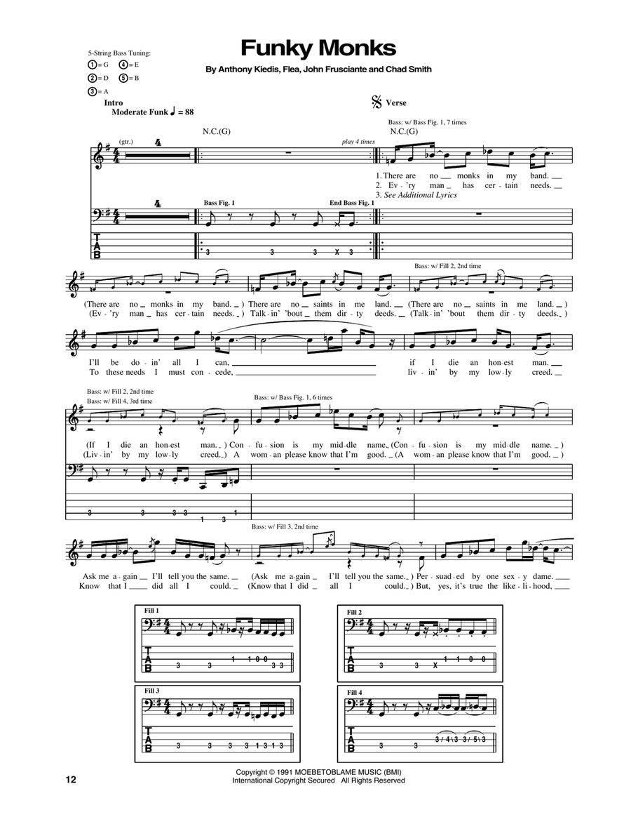 Funky Monks Acoustic Guitar scores gallery preview page 1