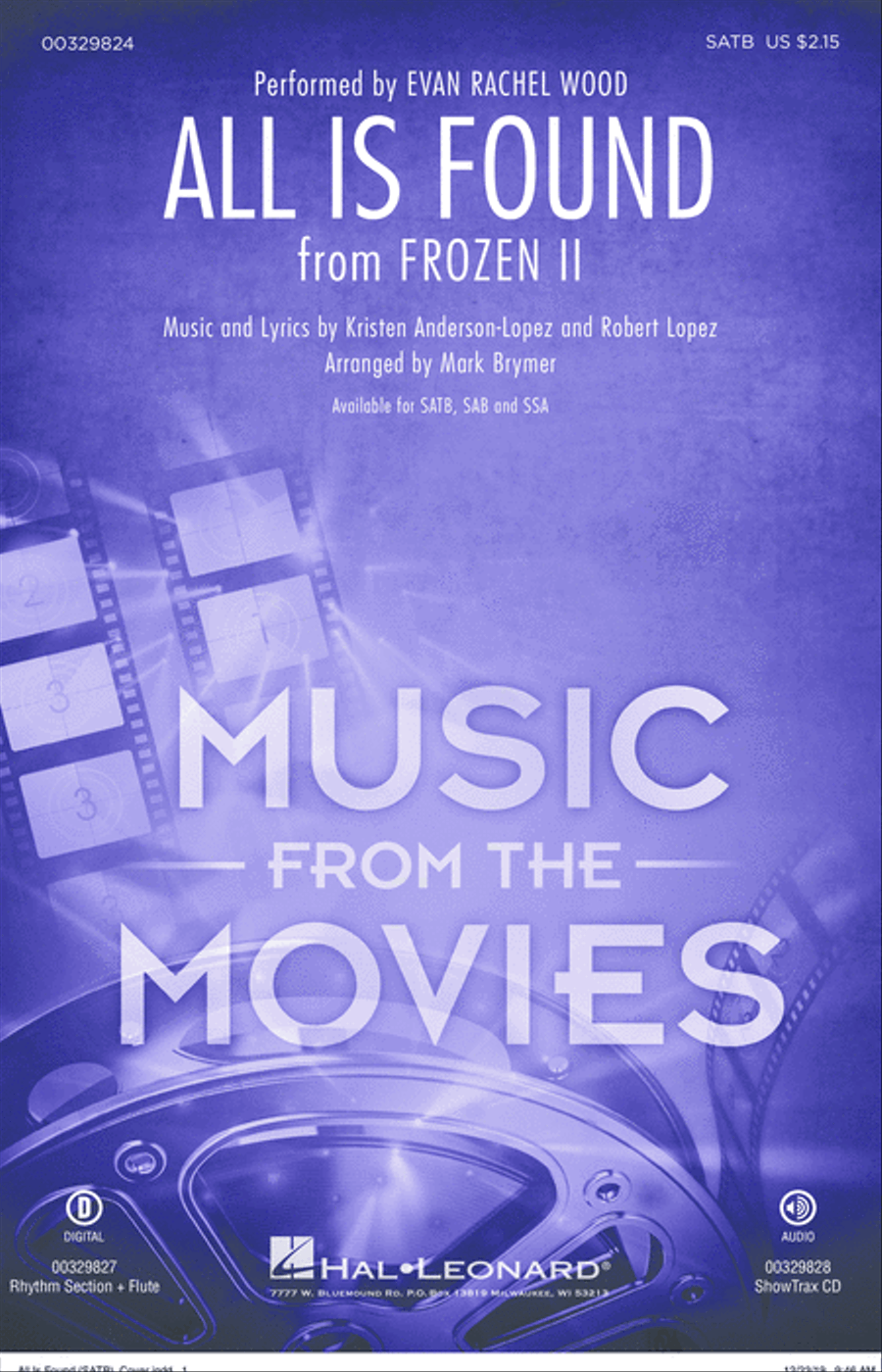 All Is Found (from Disney's Frozen 2) (arr. Mark Brymer) 4-Part scores gallery preview page 1