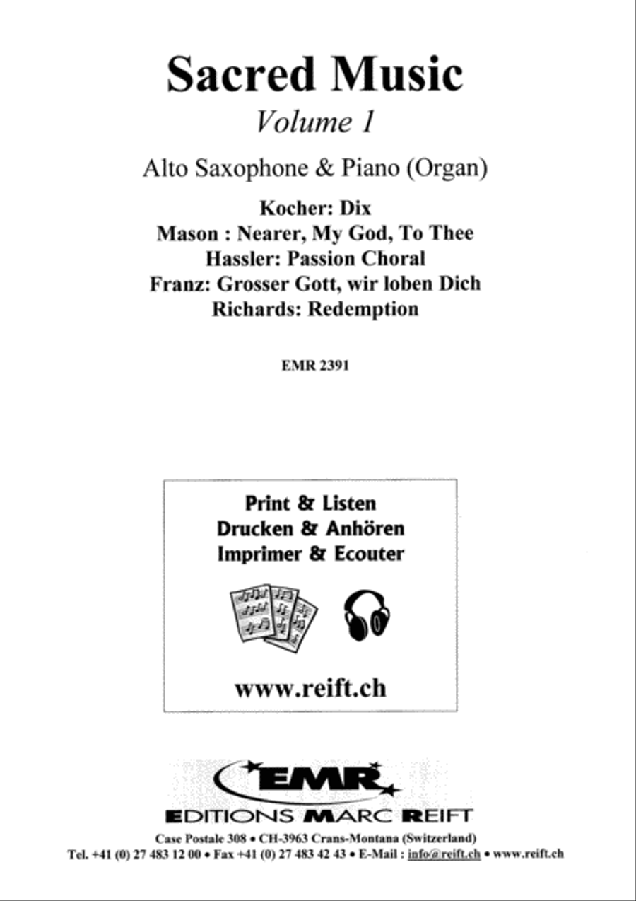 Sacred Music Volume 1 Sacred Music Volume 1 Alto Saxophone scores gallery preview page 2