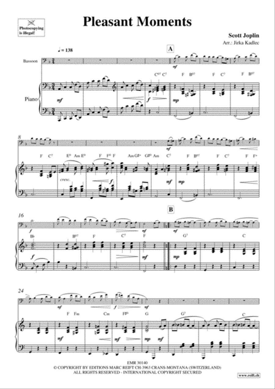 Pleasant Moments Bassoon Solo scores gallery preview page 4