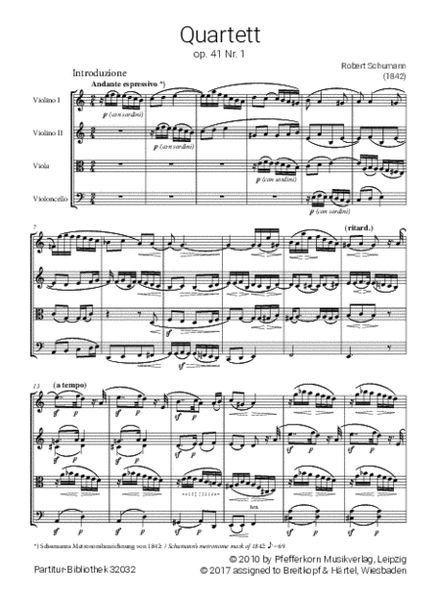 String quartets Nos. 1-3 Op. 41