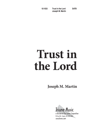 Book cover for Trust in the Lord