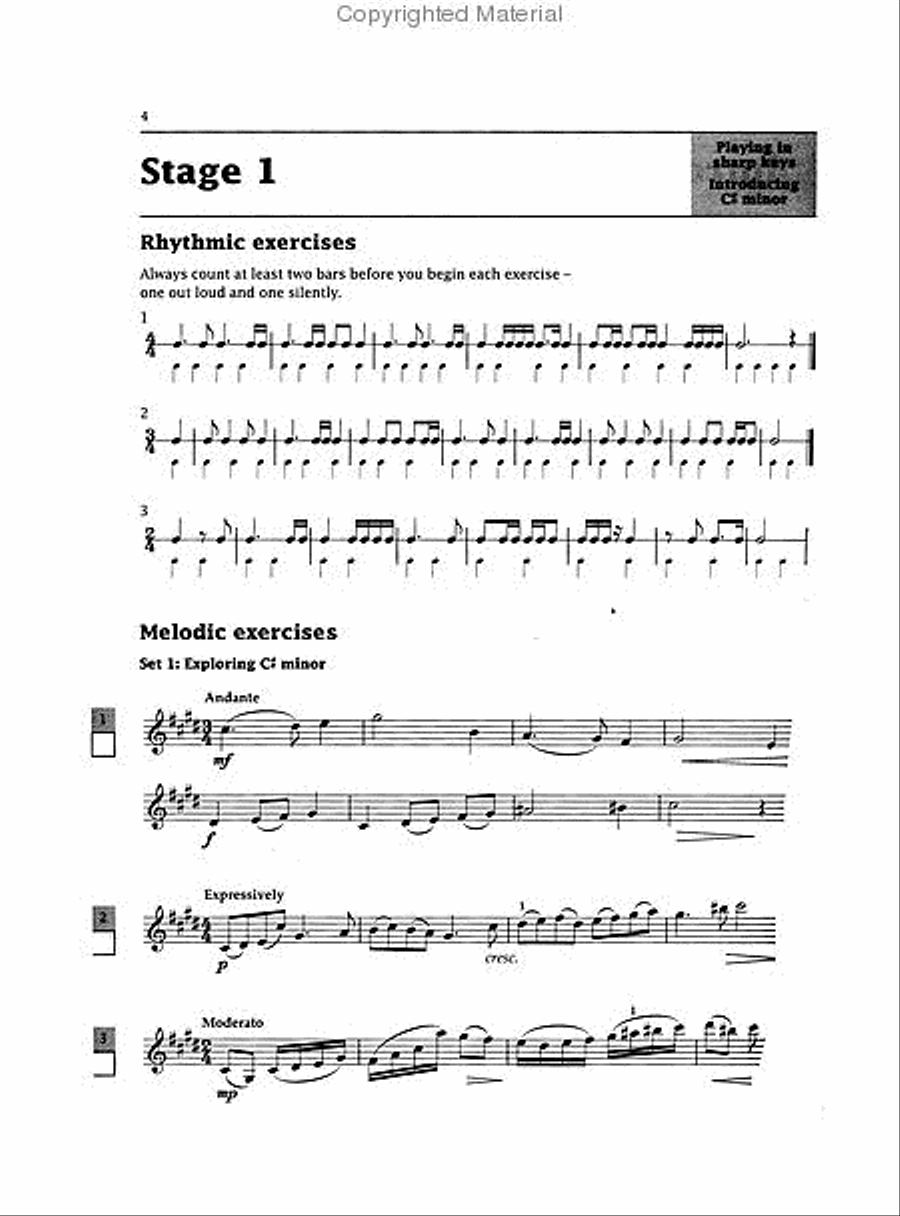 Improve Your Sight-reading! Violin, Level 6 Violin scores gallery preview page 3