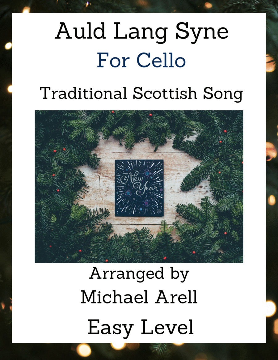 Auld Lang Syne--Cello image number null
