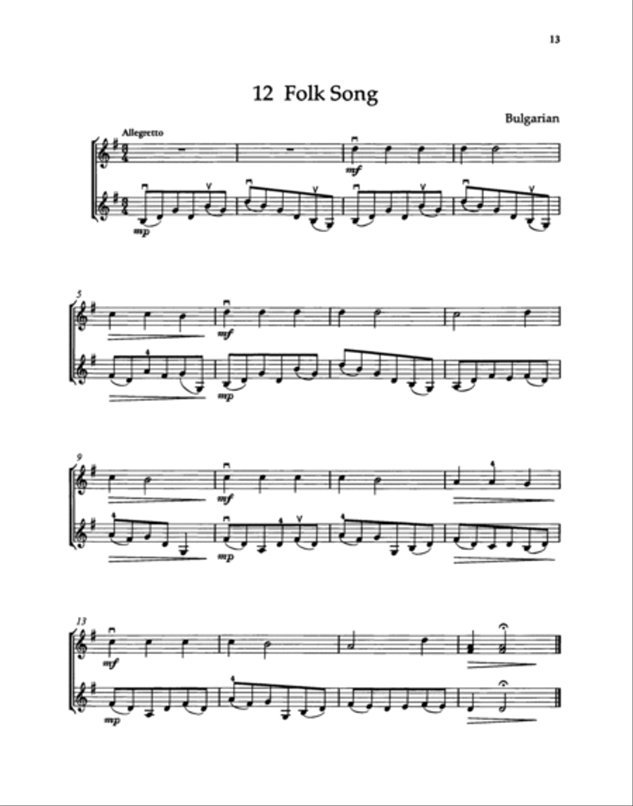 Violin Playtime Duets Violin Playtime Duets String Duet scores gallery preview page 4