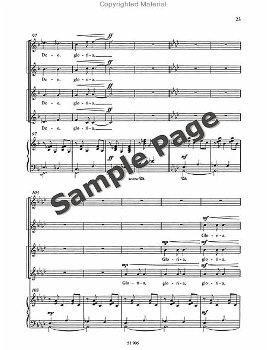 Missa Brevis SSAA scores gallery preview page 24