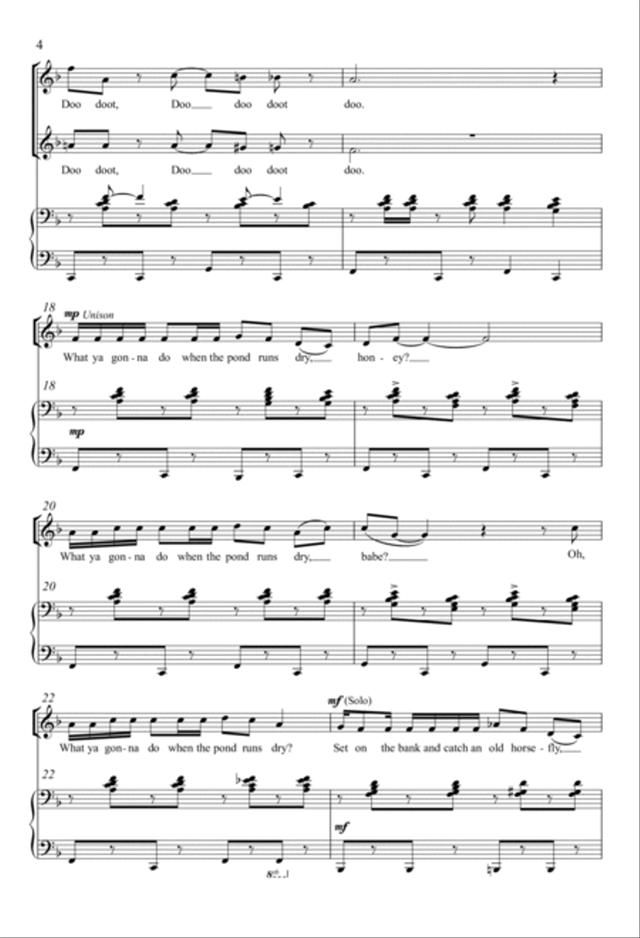 The Crawdad Song TB scores gallery preview page 3