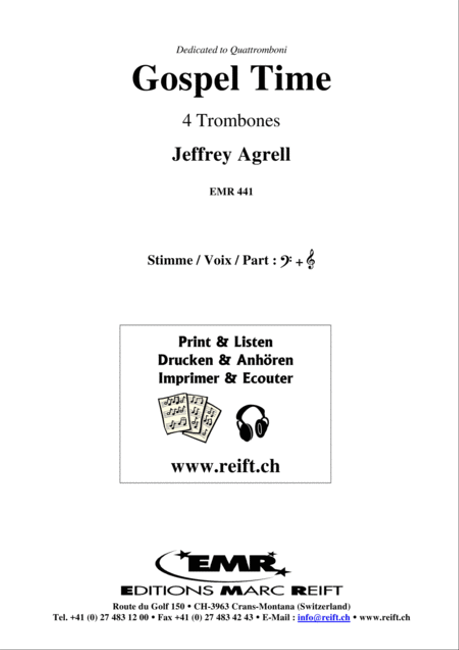 Gospel Time Trombone Quartet scores gallery preview page 2