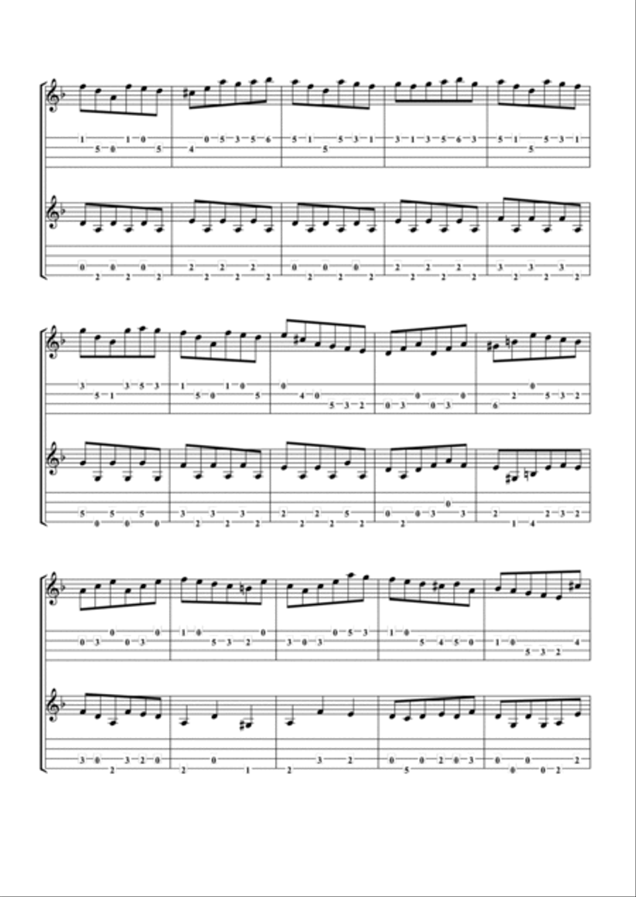 Suite in D Minor for Two Mandolins Mandolin scores gallery preview page 6